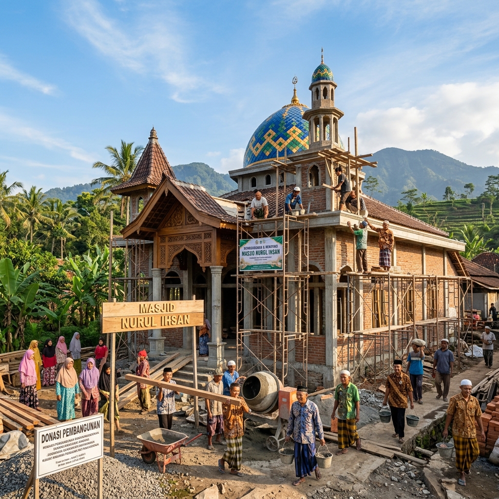 Renovasi Masjid Al-Hidayah Pelosok NTT